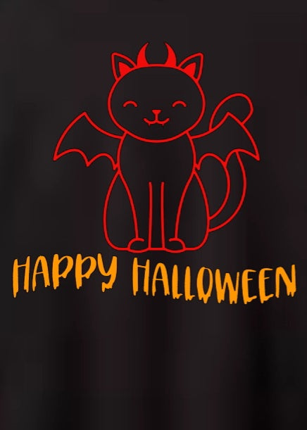 Cat happy halloween Adult and Youth