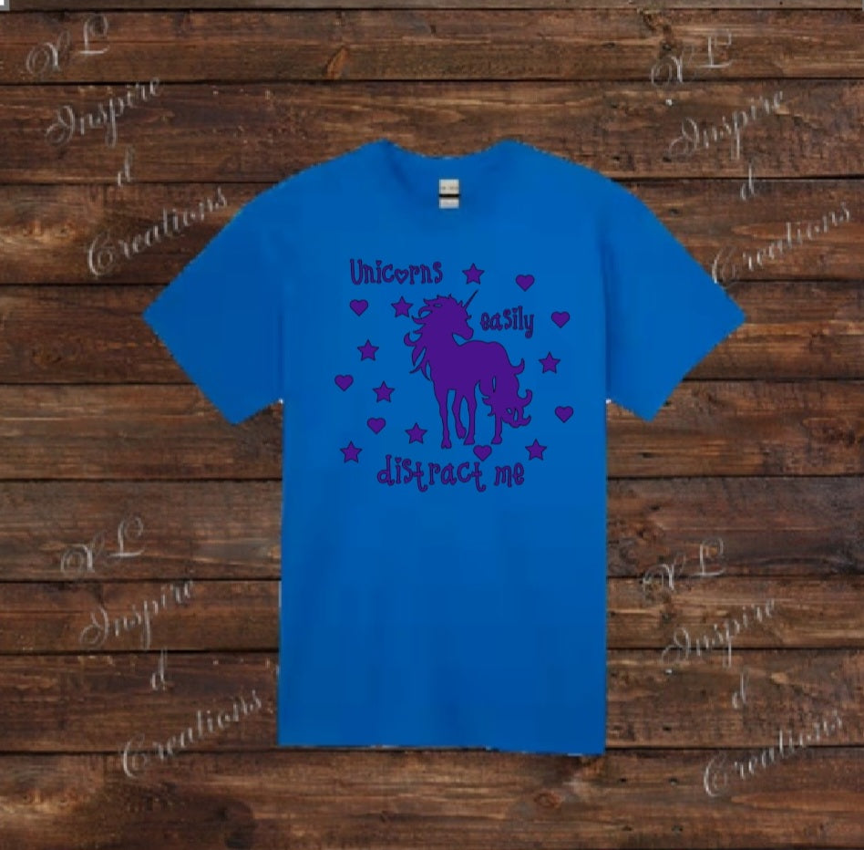 Unicorns esaily distracted me shirt