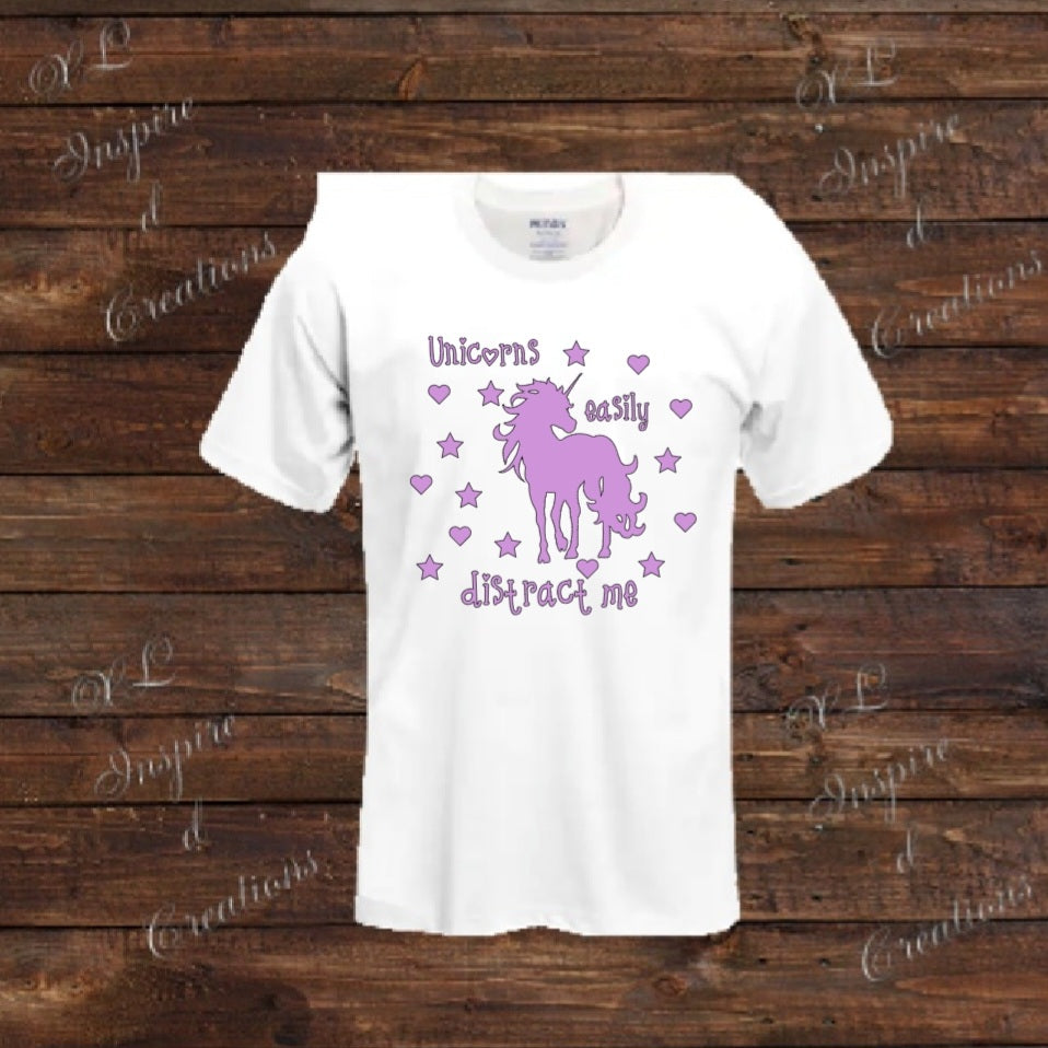 Unicorns esaily distracted me shirt