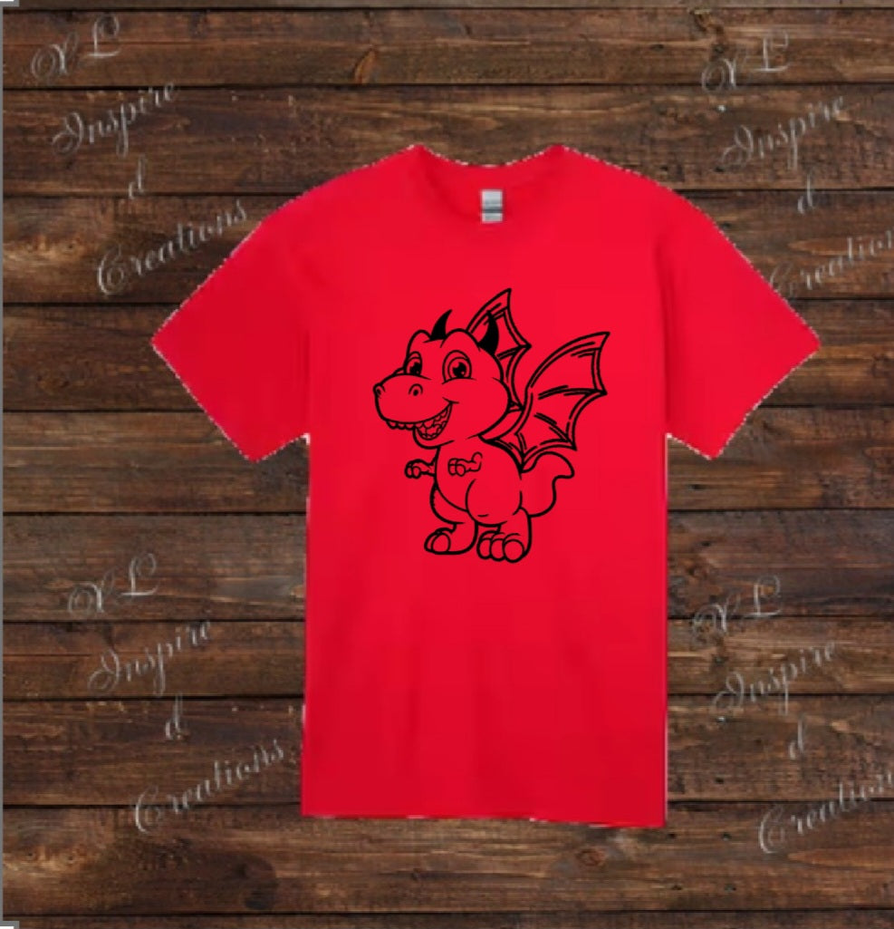 Devil t- rex halloween shirt