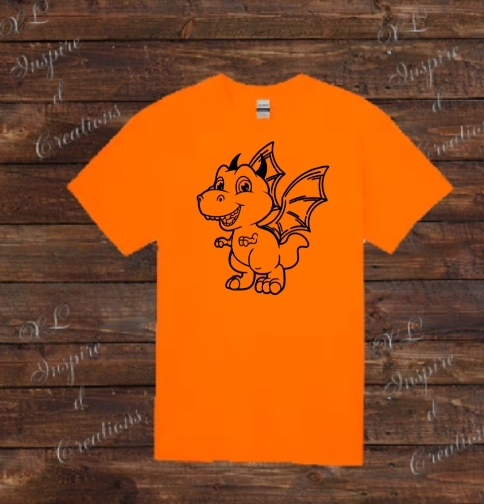 Devil t- rex halloween shirt